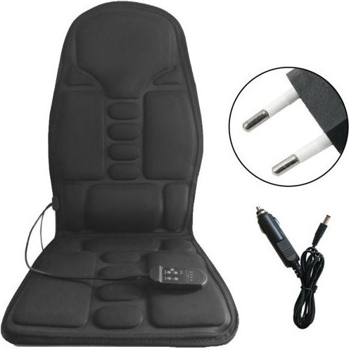 CAR SHOW Massagekissen für Nacken und Rücken aus Polyester und Schwamm, weich und ergonomisch geformt, Unisex - Bild 1