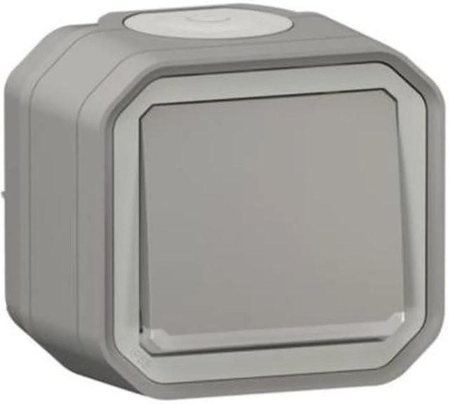 Legrand Plexo New Aufputz-Ausschalter in Grau - Bild 1