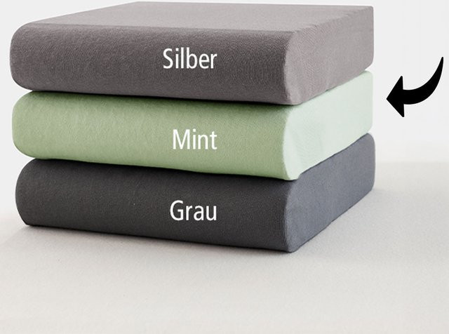 DREAMTEX Mako-Feinjersey-Spannbetttuch aus Baumwolle, King/Extra-Large, B/T: 180-200 x 200-220 cm, Höhe: 40 cm - Bild 1