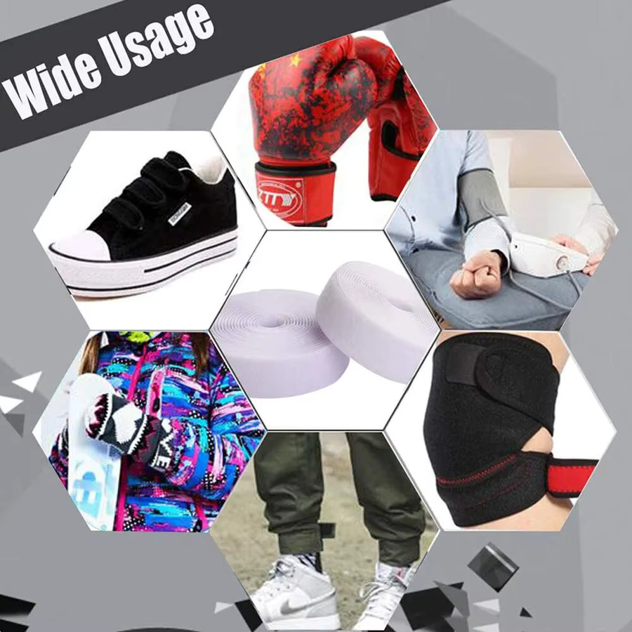 5 Meter Klettband aus Nylon zum Aufnähen, nicht klebend, Weiß - Bild 5