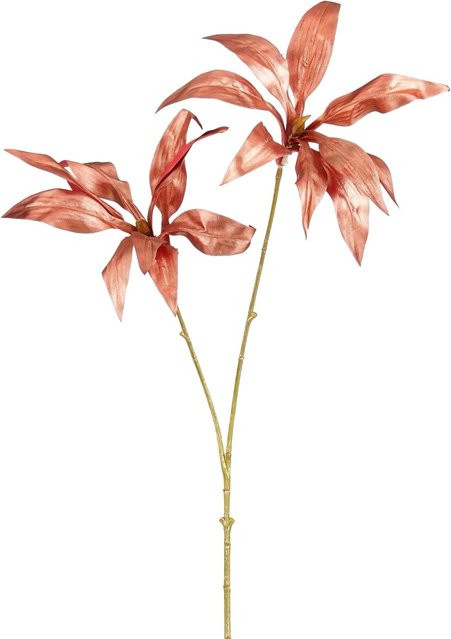 Mica Decorations Dracaena-Zweig mit Metallic Glitter in Rot, Höhe: 77 cm - Bild 1
