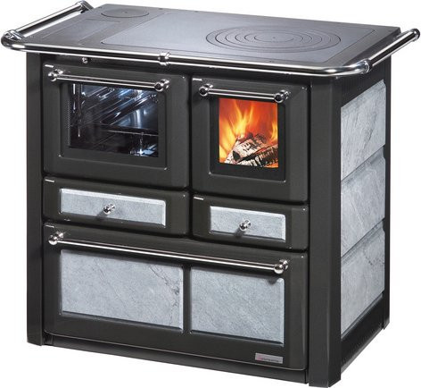 WESTMINSTER Holzherd K85F in Grau mit 6 kW Heizleistung - Bild 1