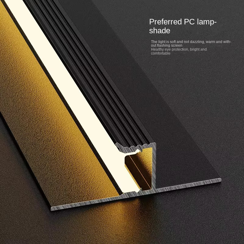 KSDLIGH Decken-LED-Aluminiumprofil für lineare Heimdekoration und Hintergrundbeleuchtung, Farbe: Silber, 12/24 V - Bild 2