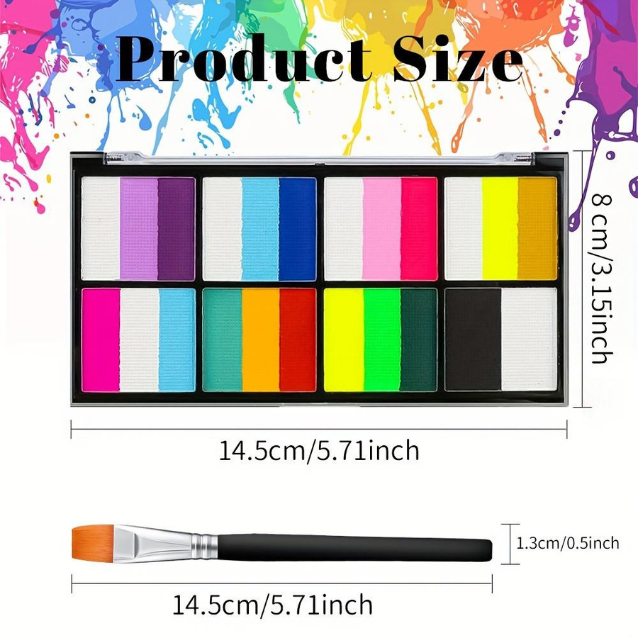 Gesichts- und Körperfarbenpalette, bunt - Bild 2
