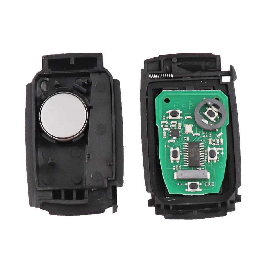 YIQIXIN Fernbedienung Auto Schlüssel für Jaguar XF XK XFR XKR XJ8 XK8 mit ID46 Chip 315/433 MHz in Schwarz, ungeschnittene Klinge, KR55WK49244 Keyless Go - Bild 3