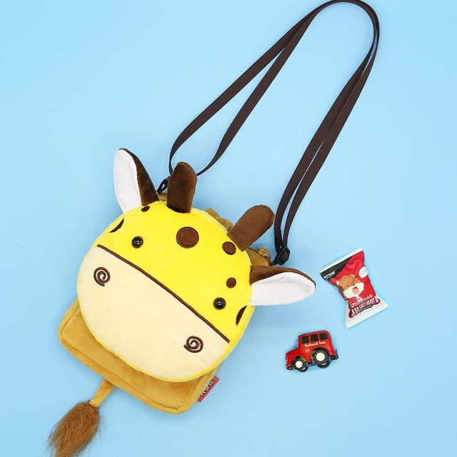 Niedliche Kuh Schultasche, Plüsch, Tiere, Bunt / Mehrfarbig, Gelb - Bild 1