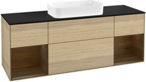 V&B Finion Waschtischunterschrank mit integrierter LED-Wandbeleuchtung, Wandmontage, Breite: 160 cm - Bild 1