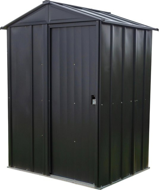 Spacemaker Metall-Gerätehaus mit Satteldach in Grau, 1,5 m² - Bild 1