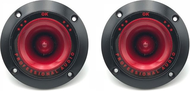2er-Set Piezoelektrische Hochtöner in Schwarz, 3 Zoll Keramik-Lautsprecher für PA, DJ, Bühne und Subwoofer - Bild 1