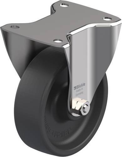 Blickle BX-POHI 150G Bockrolle aus Edelstahl und Kunststoff in Grau mit Schraubbefestigung, Rad-Durchmesser: 150 mm, Tragfähigkeit: 400 kg - Bild 1