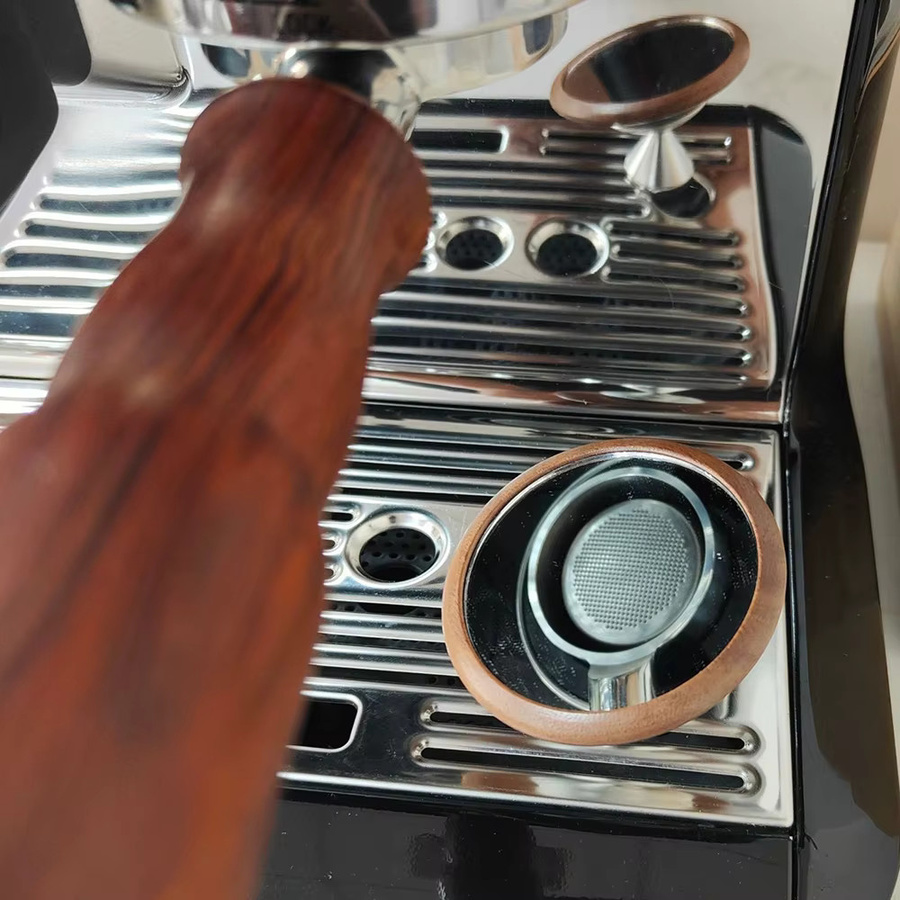 Dalinwell Espresso-Schuss Spiegel in Silber zur Beobachtung der Durchflussrate für bodenlose Siebträger - Bild 3