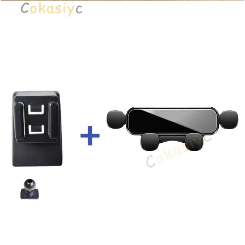 Autotelefonhalter für Skoda Octavia A8 (2021-2024) mit Schwerkraft-Mechanismus und Ladefunktion, Schwarz - Bild 2
