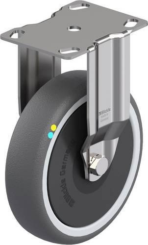 Blickle Apparate-Bockrolle BKPXA-PATH 126KFD-ELS aus Edelstahl in Silber/Grau mit 125 mm Rad-Durchmesser und 120 kg Tragfähigkeit - Bild 1