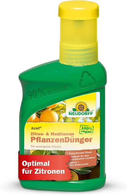 Neudorff Azet Zitrus- & Mediterranpflanzen-Dünger flüssig 250 ml - Bild 1