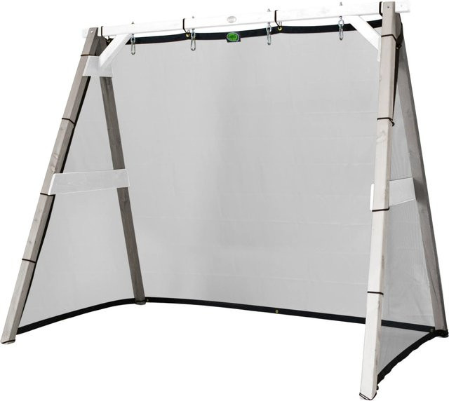 Axi 4-in-1 SportsFun Trampolin in Grau und Weiß, B/T/H: 160 x 254 x 207 cm - Bild 1