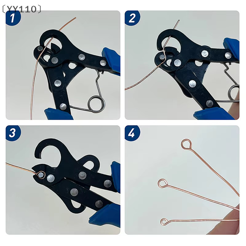Sigur Drahtrollzange für Schmuckherstellung und Drahtwickel-Biegereparatur, Rundzange mit 1,5/2,25/3 mm - Bild 3