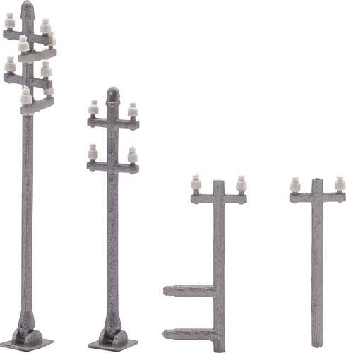 Busch 1755 H0/TT Dachständer, Bausatz, Grau, 2-teiliges Set - Bild 1