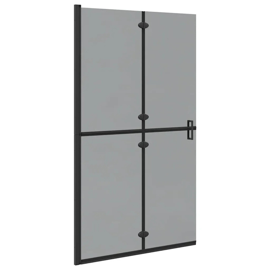 vidaXL Walk-In Duschwand aus Glas in Schwarz, B/T/H: 110 x 6,5 x 190 cm - Bild 2