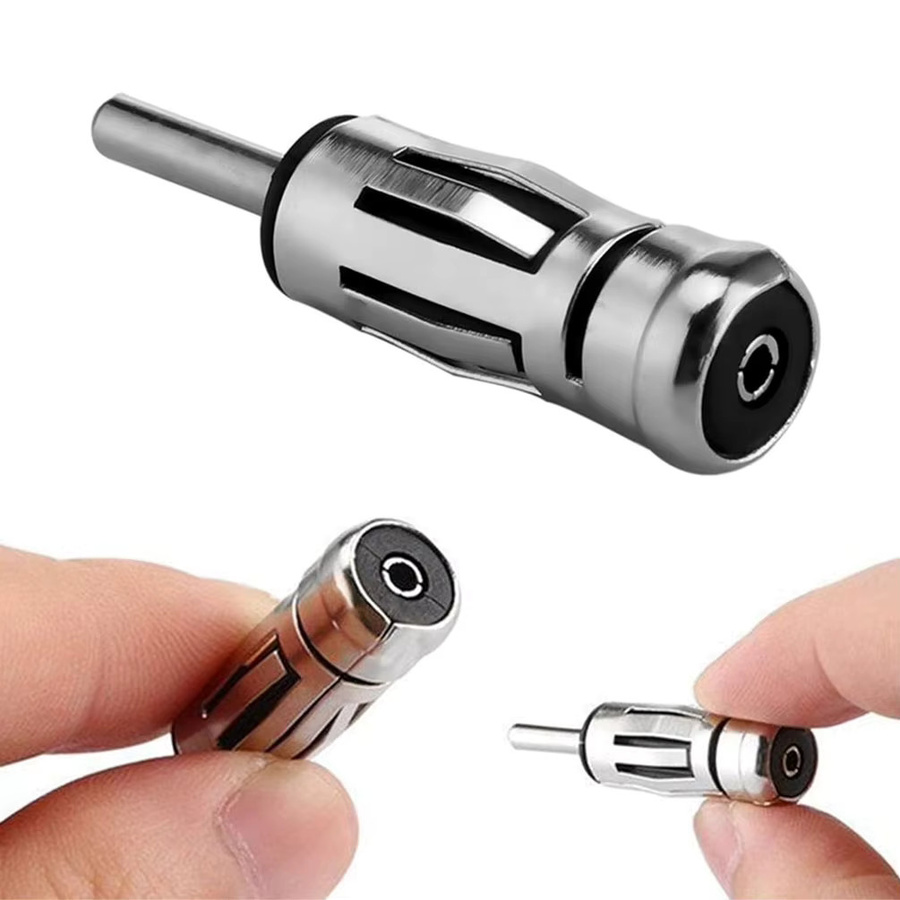 FRHY 10er Set Universeller Auto-Antennenadapter ISO zu DIN in Silber für Fahrzeuginstallationen - Bild 2