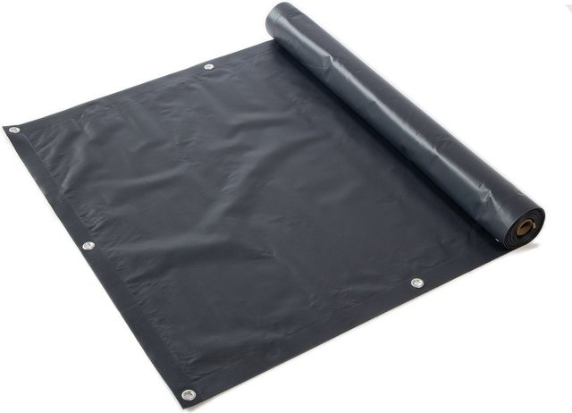 casa pura Balkonsichtschutz aus PVC in Anthrazit, Breite: 90 cm, Höhe: 90 cm - Bild 1