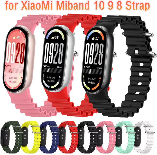 Ocean Smartwatch-Armband Silikon, Xiaomi Mi Band 10 9 8, Unisex - Bild 1