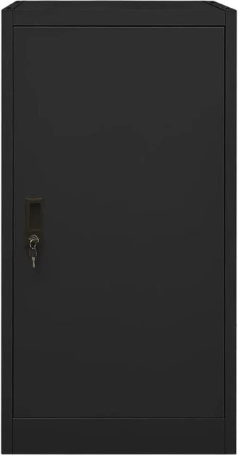 vidaXL Sattelschrank aus Stahl in Schwarz mit Schloss, B/T/H: 53 x 53 x 105 cm - Bild 1