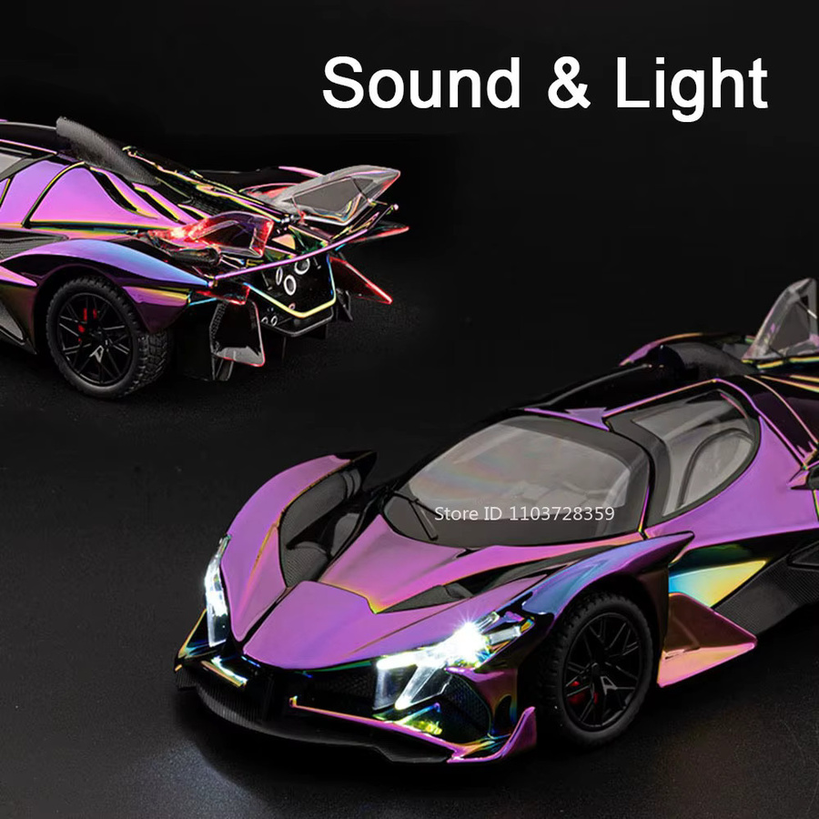 RMZ city Apollo EVO Miniatur Sportwagen Modell, 1:24, mit Licht und Sound - Bild 3