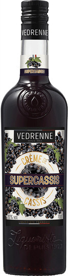 Védrenne Crème de Cassis Supercassis, Likör & Aperitif, 0,7 l - Bild 1