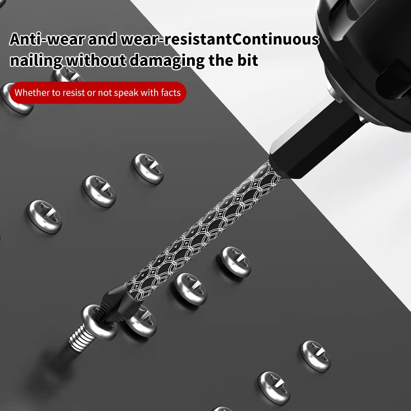 Deli Schraubendreher Bit PH2 aus Legiertem Stahl, Anti-Slip Lange Bohrer Bits für Elektrische Schraubendreher und Bohrer, Längen: 50 mm, 65 mm, 70 mm, 90 mm, 150 mm - Bild 3