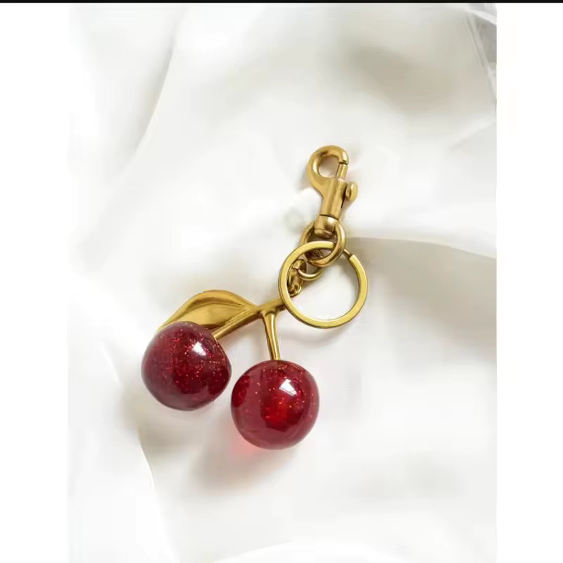 Yogodlns Anhänger Schlüsselanhänger, Roter Kirsch, Gold, Damen - Bild 4