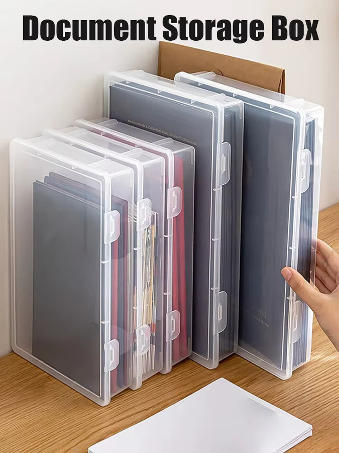 Staubdichte A4-Aktenaufbewahrungsbox aus transparentem Kunststoff für Dokumente und Zertifikate - Bild 5
