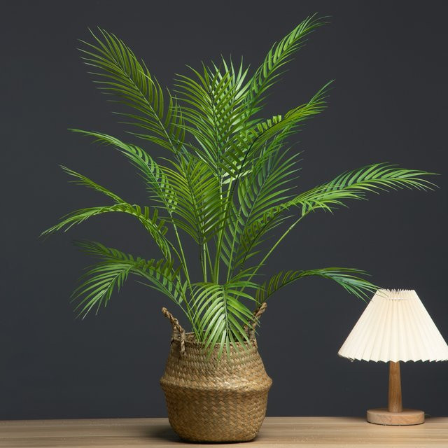 Künstliche Monstera-Palmenpflanze von Kmitang in Grün mit 18 Blättern, Höhe: 88 cm - Bild 1