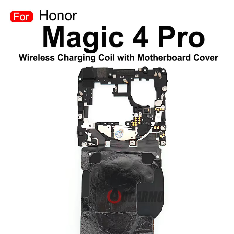 Honor Magic 4 Pro Ersatzteil Set mit NFC Modul, Drahtlose Ladespule, Flex Kabel, Motherboard Abdeckung sowie Proximity- und Umgebungslichtsensor in Schwarz - Bild 2