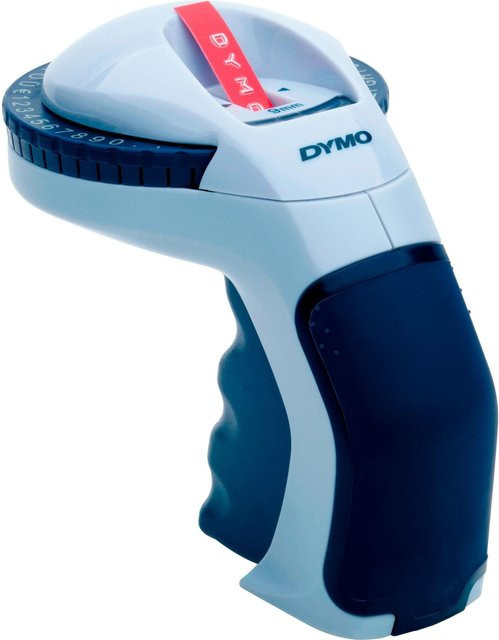 DYMO Omega Prägegerät in Schwarz, Blau und Weiß - Bild 1