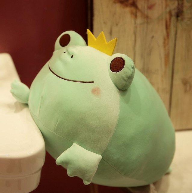 Yiran toy Lachender Frosch Plüschkissen, Plüsch / Textil, Grün - Bild 1