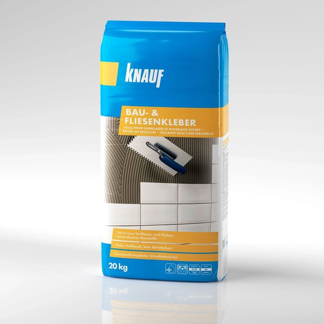 Knauf Bau- und Fliesenkleber Grau 20 kg - Bild 1