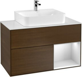 V&B Waschtischunterschrank Finion 100 in Weiß lackiert, Breite: 100 cm, Höhe: 50,1 cm, Tiefe: 50,1 cm - Bild 1