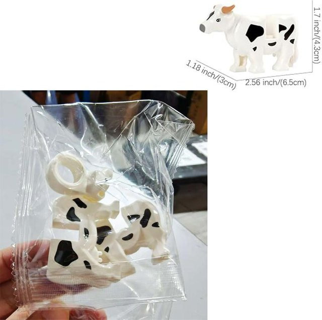 Wucifang Bags Bauernhoftiere Bausteine Set, 18-teiliges Set, ab 6 Jahren - Bild 1