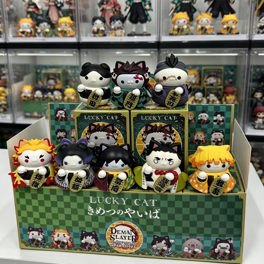 Bandai Demon Slayer Kimetsu no Yaiba Q-Version Sitzende Glückskatze Figur, Einzelfigur - Bild 4