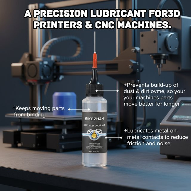 Präzisionsschmiermittel für 3D-Drucker und CNC-Maschinen zur Geräuschreduzierung und Verschleißfestigkeit in Industriequalität - Bild 1
