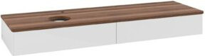 V&B Waschtischunterschrank Antao ohne Frontstruktur, weiß lackiert, wandhängend, B: 160 cm, T: 50 cm - Bild 1
