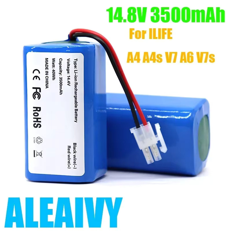 ILIFE Li-Ionen-Akku M26-4S1P in Blau, 14,4V 3500mAh, wiederaufladbarer Ersatzakku für ILIFE A4 A4s A6 A7 A8 A9 V7 V7S Saugroboter - Bild 4