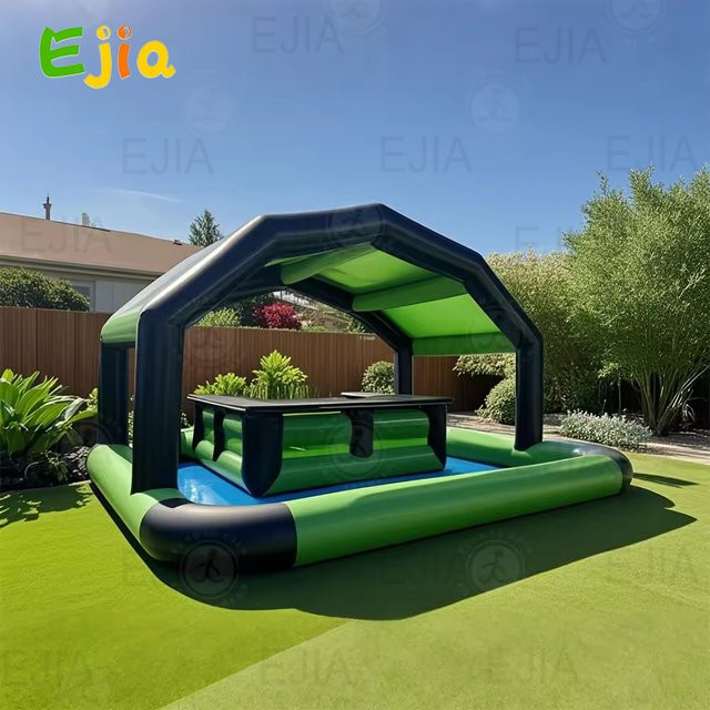 Ejia Aufblasbarer Billardtisch als schwimmende Wasserbar für Pool und Wasserinsel für Kinder und Erwachsene - Bild 1