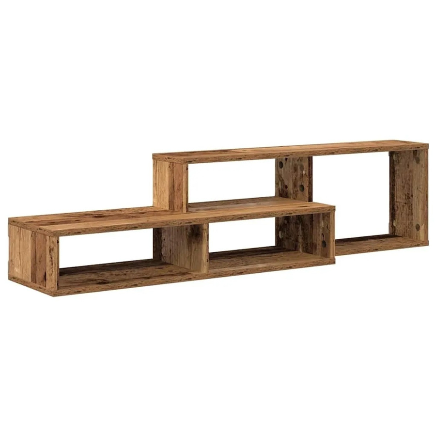 vidaXL Wand-TV-Stand aus Holzwerkstoff in Braun, B/T/H: 120 x 25 x 28,5 cm - Bild 2
