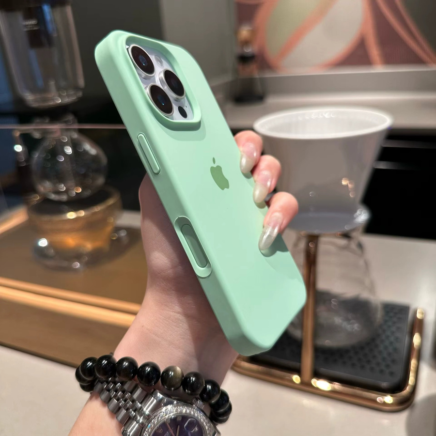 Original Flüssigsilikon Handyhülle für Apple iPhone in Pink - Bild 3