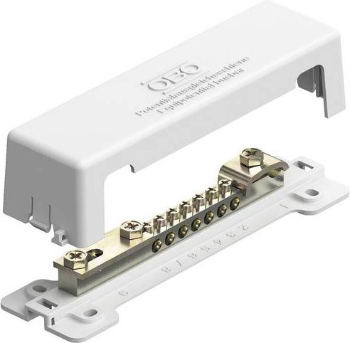 OBO Bettermann 5015075 1809 NR Potentialausgleich aus Messing in Grau und Weiß - Bild 1