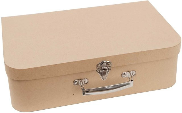 Rico Design Koffer aus Pappe in Natur/Braun, B: 35 cm, T: 10 cm, H: 22,4 cm - Bild 1