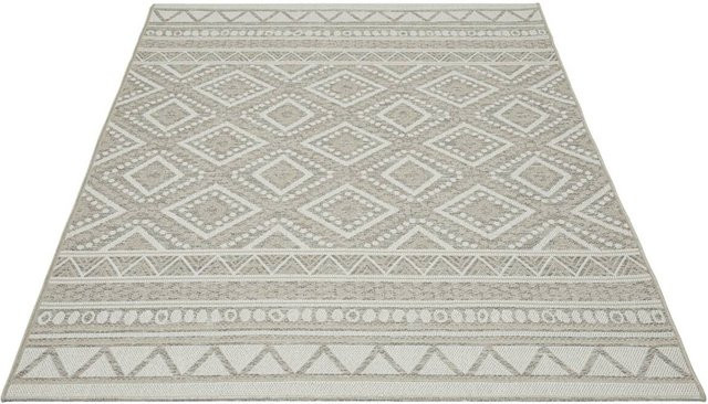 Merinos Teppich Ottowa beige Flachgewebe B/L: 240 x 340 cm - Bild 1