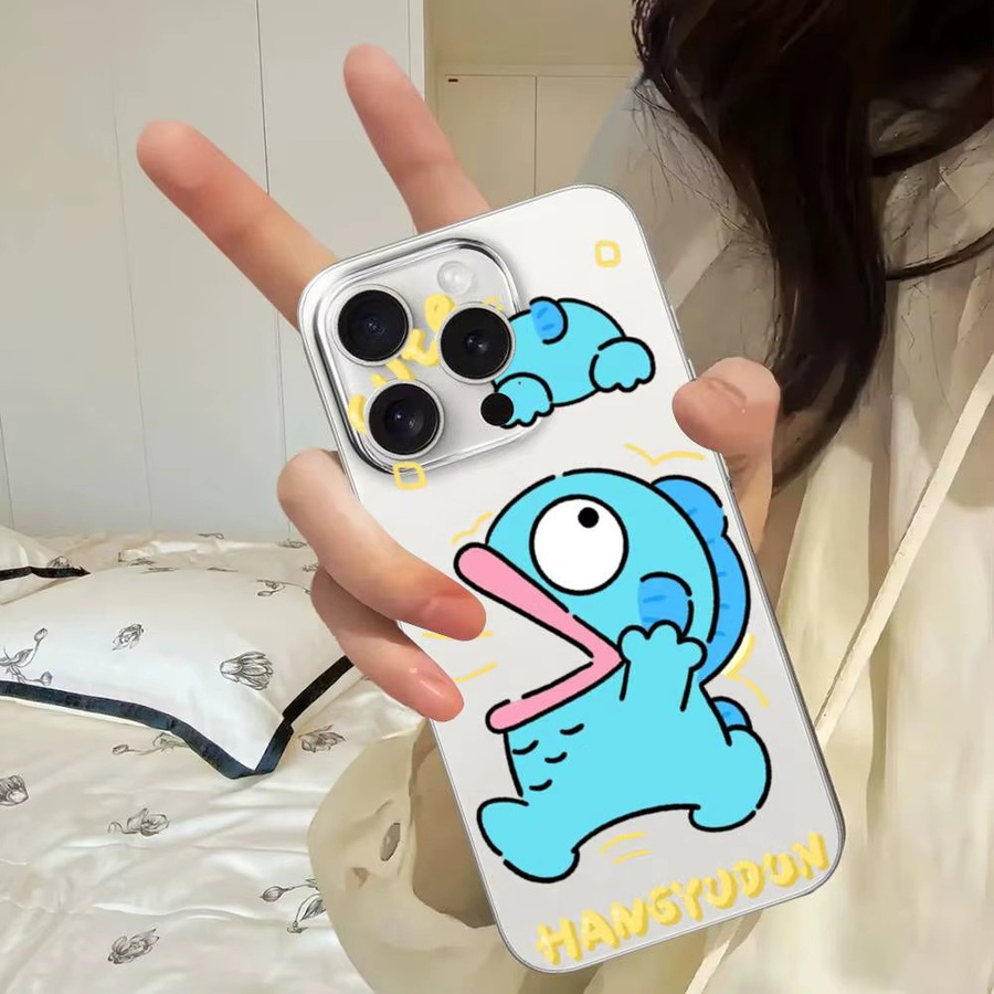 Mesuca H-Hangyodon Handyhülle Transparent für iPhone 11 bis 17 Pro Max Plus Stoßfeste Weiche Schutzhülle - Bild 2