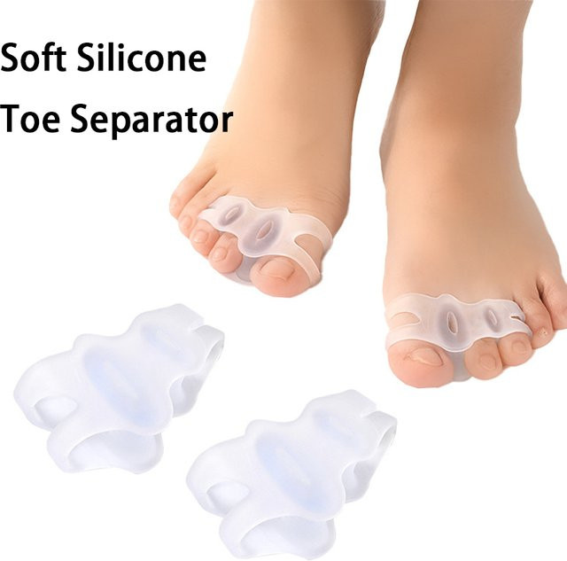 SMATLELF Silikon-Dreifach-Zehenkorrektor Hallux Valgus Buffer, Unisex - Bild 1